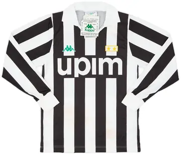 1991-92 Juventus Basic Home L/S Shirt (L.Boys)