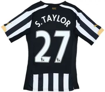 2014-15 Newcastle Player Issue ACTV Fit Home Shirt S.Taylor #27 (L)