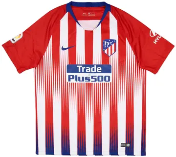 2018-19 Atletico Madrid Home Shirt - 10/10 - (L)