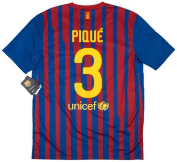 2011-12 Barcelona Home Shirt Pique #3 (L)