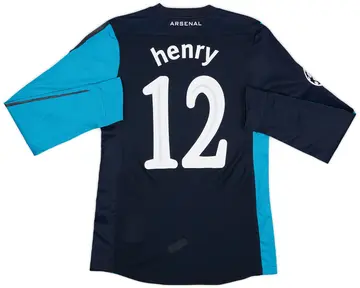 2011-12 Arsenal Player Issue Away L/S Shirt Henry #12 (M)