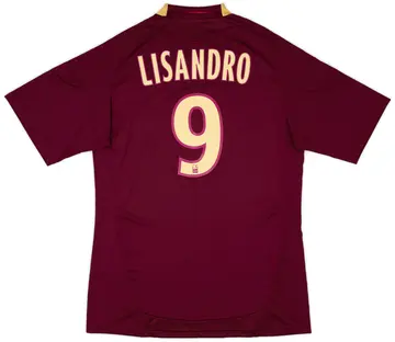 2010-11 Lyon Away Shirt Lisandro #9 (M)