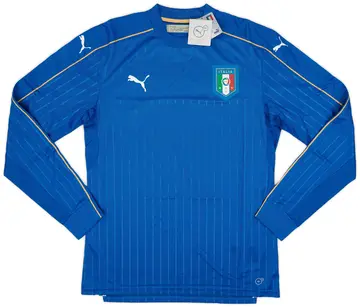 2016-17 Italy Player Issue Home L/S Shirt (L)