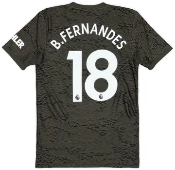 2020-21 Manchester United Away Shirt B.Fernandes #18 - 10/10 - (S)