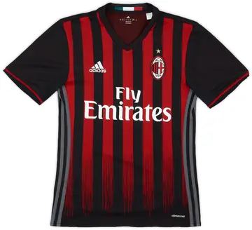 2016-17 AC Milan Home Shirt - 10/10 - (XS)