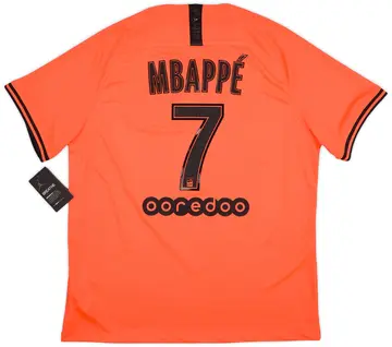 2019-20 Paris Saint-Germain Away Shirt Mbappe #7 (XL)