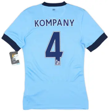 2014-15 Manchester City Authentic Home Shirt Kompany #4 (S)