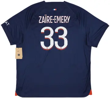 2023-24 Paris Saint-Germain Home Shirt Zaire-Emery #33 (XXL)