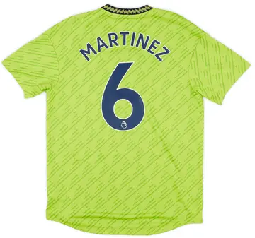 2022-23 Manchester United Player Issue Third Shirt Martinez #6 - 10/10 - (L)