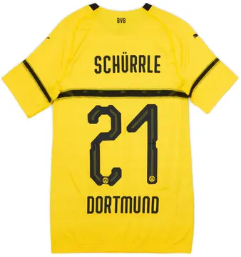 2018-19 Borussia Dortmund Player Issue European Home Shirt Schurrle #21 - 10/10 - (XL)