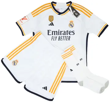 2023-24 Real Madrid Home Full Kit (L.Kids)