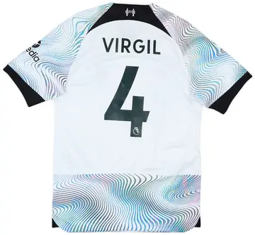 2022-23 Liverpool Away Shirt Virgil #4 - 10/10 - (S)