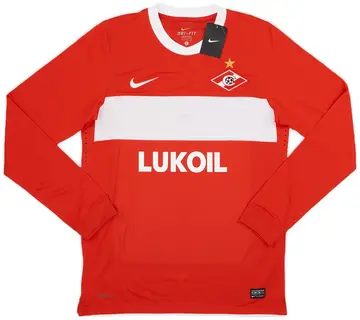 2010 Spartak Moscow Player Issue Cup Home L/S Shirt (L)
