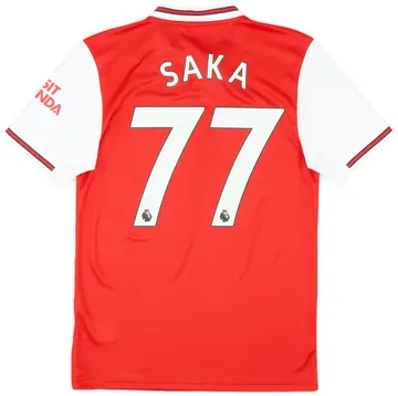 2019-20 Arsenal Home Shirt Saka #77 (S)