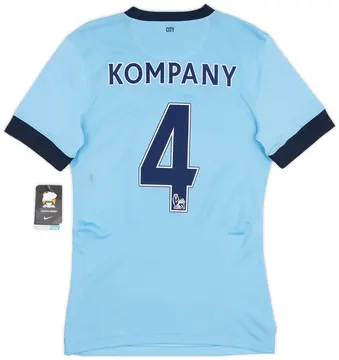 2014-15 Manchester City Authentic Home Shirt Kompany #4 (S)
