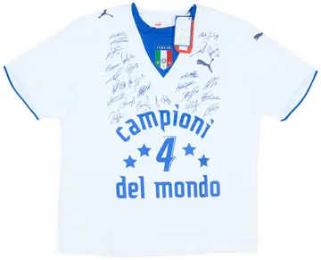2006 Italy 'Campioni del Mondo' 'Signed' Away Shirt (XL)