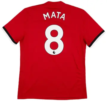 2017-18 Manchester United Home Shirt Mata #8 (M)
