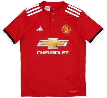2017-18 Manchester United Home Shirt - 10/10 - (M.Boys)