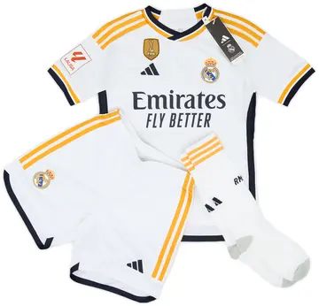 2023-24 Real Madrid Home Full Kit (S.Kids)