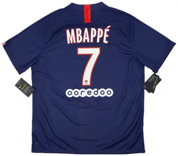 2019-20 Paris Saint-Germain Home Shirt Mbappe #7 (XL)