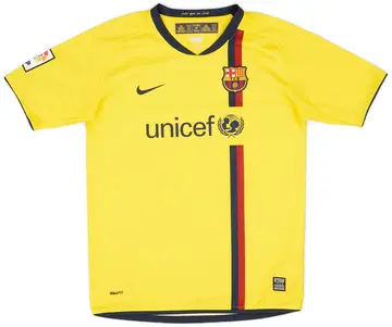 2008-09 Barcelona Away Shirt - 10/10 - (XL.Boys)