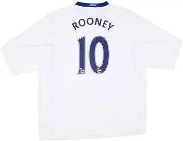 2008-10 Manchester United Away L/S Shirt Rooney #10 - 10/10 - (XXL)