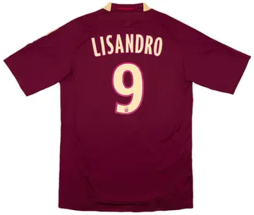 2010-11 Lyon Away Shirt Lisandro #9 (M)