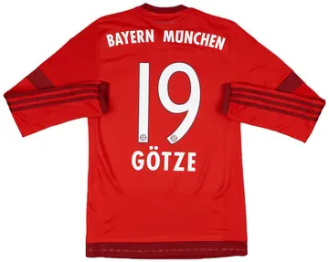 2015-16 Bayern Munich Home L/S Shirt Gotze #19 - 10/10 - (XS)