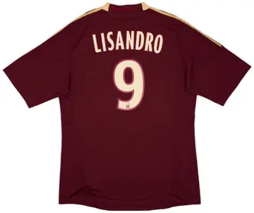 2010-11 Lyon Away Shirt Lisandro #9 (XL)