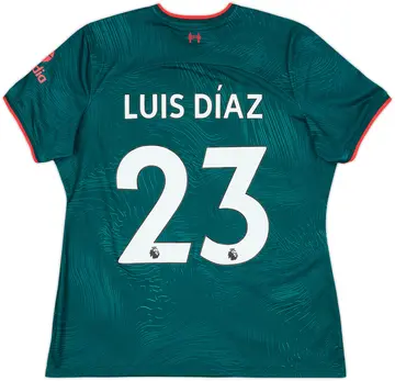 2022-23 Liverpool Third Shirt Luis Diaz #23 - 10/10 - (Women's XL)
