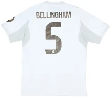 2025-26 Real Madrid Home Shirt Bellingham #5 (L)
