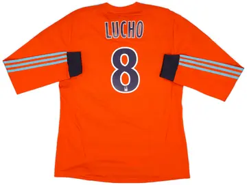 2011-12 Olympique Marseille Player Issue Formotion Third L/S Shirt Lucho #8 (XL)
