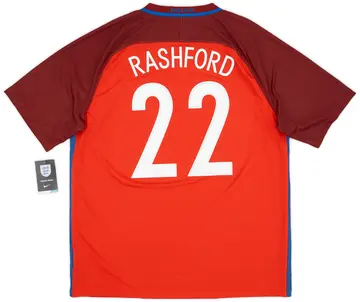 2016-17 England Away Shirt Rashford #22 (XL)