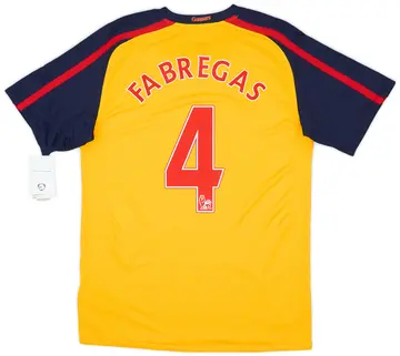 2008-09 Arsenal Away Shirt Fabregas #4 (S)