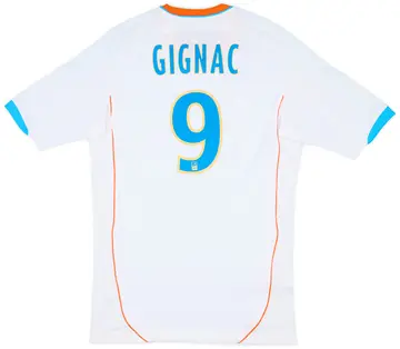 2012-13 Olympique Marseille Player Issue TechFit Home Shirt Gignac #9 (XL)