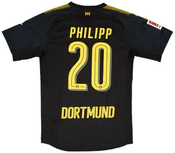 2017-18 Borussia Dortmund Authentic Away Shirt Philipp #20 - 10/10 - (M)