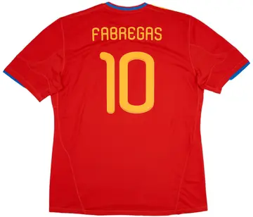 2009-10 Spain Home Shirt Fabregas #10 (XXL)