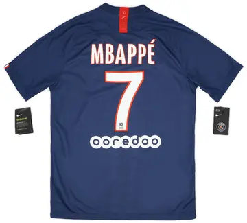 2019-20 Paris Saint-Germain Home Shirt Mbappe #7 (M)