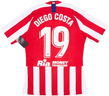 2019-20 Atletico Madrid Player Issue Domestic Home Shirt Diego Costa #19 (L)