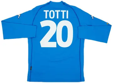 2000-01 Italy Home L/S Shirt Totti #20 (XL)