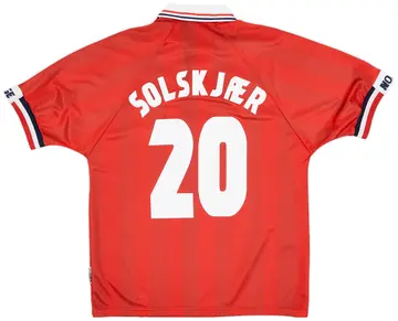 1998-00 Norway Home Shirt Solskjaer #20 (L)