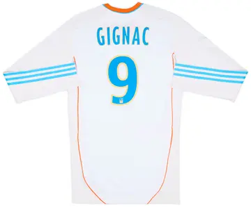 2012-13 Olympique Marseille Player Issue TechFit Home L/S Shirt Gignac #9 - 10/10 - (S)