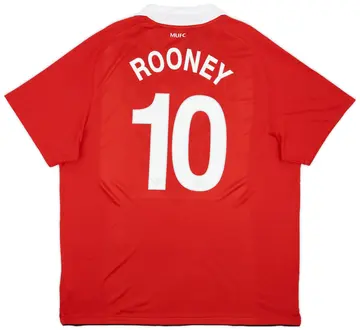 2010-11 Manchester United Home Shirt Rooney #10 (XXL)