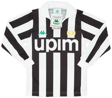 1991-92 Juventus Basic Home L/S Shirt (S.Boys)