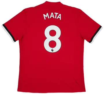 2017-18 Manchester United Home Shirt Mata #8 (L)