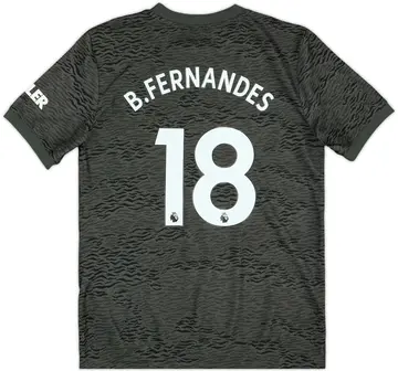 2020-21 Manchester United Away Shirt B.Fernandes #18 - 10/10 - (M.Boys)