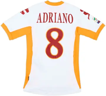 2010-11 Roma Away Shirt Adriano #8 (XS)