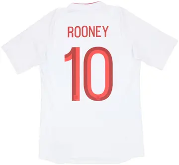 2012-13 England 'Poland/Ukraine' Home Shirt Rooney #10 - 10/10 - (M)