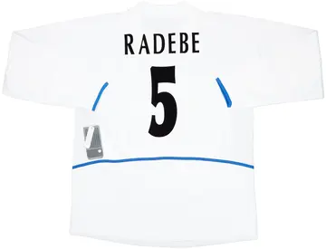 2002-03 Leeds United Home L/S Shirt Radebe #5 (XL)