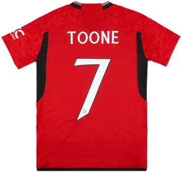 2023-24 Manchester United Home Shirt Toone #7 (Women's S)